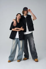 Grey Carpenter Denim Pants