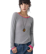 デュオUネックロングスリーブTシャツ