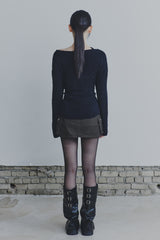 RUBY HOOK OVER KNIT black