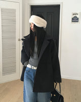 [ORIGINAL] HOLES HIGH NECK MEDIUM COAT