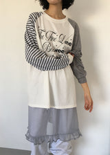 ミックスストライプルーズT