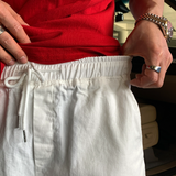 Liu Washing Cotton Banding Shorts