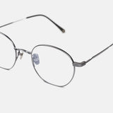Knouun Round titanium glasses CODE. 101. A gray