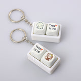 THIS IS ME Fidget Keycap Keychain