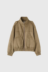 【即日発送】woman soft touch suede blouson