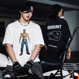 "FIRE48 BW" ウォッシュドTシャツ | ブラック
