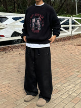 Balloon double knee sweatpants