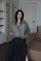 Muffler half soft knit