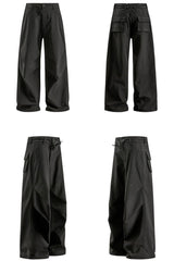Wrinkled Paratrooper Cargo Pants
