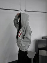 american flag overfit hood(unisex / fleece-lined)