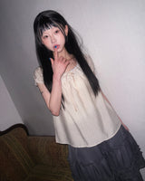 (2color) Frill Tiered Pants Layered Chiffon Skirt