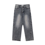 LMN Atten Curved Washing Wide Denim (2 colors)
