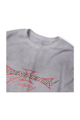 レーシングフェノメノンワッフル長袖Tシャツ (グレー)