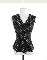 tmong sailor dot sleeveless bl