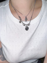 Snake cross necklace