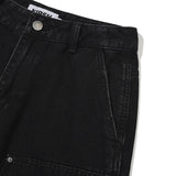 カーペンターワイドフィットデニムパンツ [BLACK]