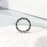 Simple Oil Painting Chain Ring