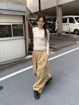 ボタンリブロングスリーブ (4C)