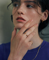 [925 silver] Cinq.silver.158 / ouvert ring (gold ver.)