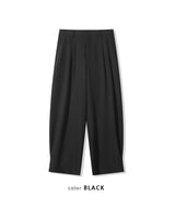 (UNISEX) Pintuck Stripe Wide Slacks