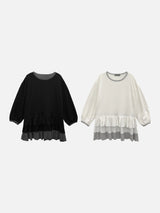 ノエルドットフリルレイヤードワンピース (2c)