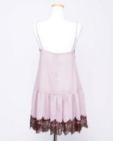 Shimmering Slip Lace Bustier Dress