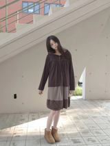 クローバー フードカーディガン