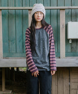 STRIPED STAR RAGLAN LS TEE(CV2GFFT561A)