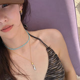 [MADE]Turquoise Necklace (925silver)