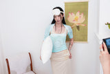 [香] Floral Lace Sleeveless & Bolero SET (Mint)