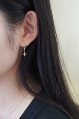 シングルスターピアス - シルバー
