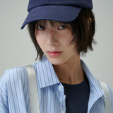 RELAXED PIN STRIPE SHIRT (SkyBlue)