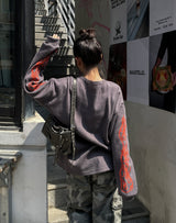 Harley Print Flame Waffle Long Sleeve