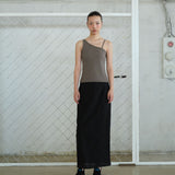 ホットスリットマキシスカート Black