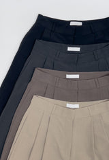 [Summer ver.] Tie Two Tuck Long Wide Slacks