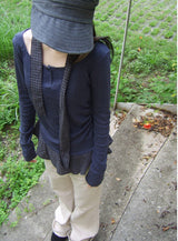 check scarf tee