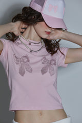 CUBIC RIBBON T-SHIRT