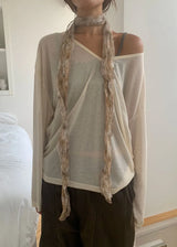 SHEER V KNIT TEE (5color)