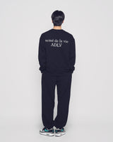 25FW ベーシックロゴナッピングスウェットシャツ ブラック
