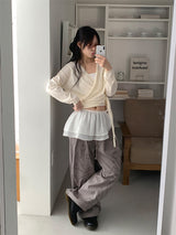 GLITTER CANCAN LAYERED SKIRT (2C)