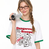 DANGEROUS SCOOP RINGER T-SHIRT (3color)