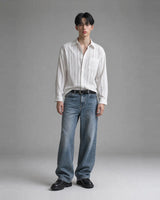 (UNISEX) Airy Lace Net Shirt