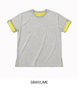 Robben Color Matching Roll-up Short Sleeve T-shirt