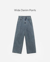 Harper wide denim pants