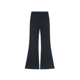 low-rise flared pants