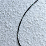 Obsidian Green Bead Necklace