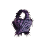 Handmade Crochet Star Shape Ear Muffs, Winter Warm Ear Covers with Soft Fluffy Lining