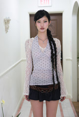 Dot cross necklace
