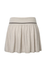 Isabel emblem knit skirt