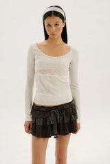 Azalea top - light gray